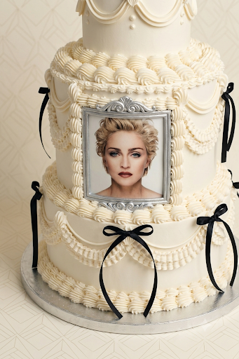Edible Image 3 tiers Cake vintage