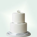 Minimalist Wedding Cake – Elegant Two-Tier Custom Cake
