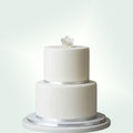 Minimalist Wedding Cake – Elegant Two - Tier Custom Cake - Better Cakes Miami